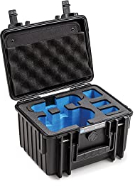 B&W Transportkoffer Outdoor für DJI Mini 3 Pro Drohne oder DJI Mini 3 Pro Fly More Combo - Typ 2000 Schwarz - wasserdicht nach IP67 Zertifizierung, staubsicher, bruchsicher und unverwüstlich