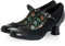 Ruby Shoo Clara Schuhe, mittelhoher Absatz, für Arbeit/Spielen, Komfort, schwarzer Lack, 41 EU
