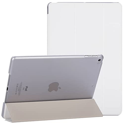 Smart Case for iPad 9.7-Inch Air 1 1st Gen (2013), iPad Air 2 2nd Gen (2014), iPad 5th Gen (2017) iPad 6th Gen (2018) With Auto Sleep/Wake, Magnetic Lightweight Protective Tablet Cover (White)