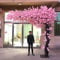 XOBODI Japanischer Künstlicher Kirschblütenbaum Wunschbaum Innendekoration Großer Kirschbaum Indoor Outdoor Einkaufszentrum Hotel Hochzeitsdekoration Landschaftsbau 2x2m/6.6x6.6ft