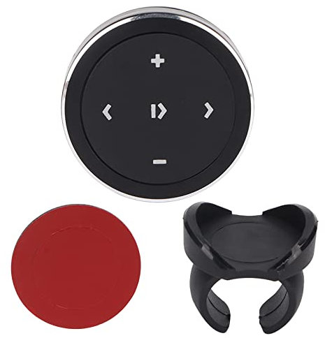 Kit de Control Remoto Bluetooth de Botón, para iOS y Android, para Volantes, Manillar de Bicicleta, Toma de Selfies y Grabación de Video con el Botón Obturador Remoto