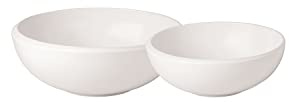 Villeroy & Boch - NewMoon Schüssel Set aus Porzellan, 2tlg., weiß, Geschirrservice