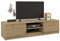 CDF TV-Schrank 140 | Farbe: Eiche Artisan | Moderner Fernsehtisch | Ablagen für Audio-/Videogeräte | Stauraum für Kleinigkeiten | Ideal für Wohnzimmer, Schlafzimmer | Einfache Montage