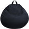 bananair - Sitzsack 120 x 100 cm Kinder und Erwachsene - Sitzsack mit Füllung, Weich & Bequem - Leicht Transportierbar, Maschinenwaschbarer Bezug - Bean Bag, Sitzsack XXL, Gaming Sitzsack (Schwarz)