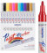 LEMEITU Lot de 12 marqueurs permanents à base d'huile - Ne se décolorent pas - Pour bureau, projets artistiques, peinture sur roche, céramique, verre, bois, plastique, métal, toile