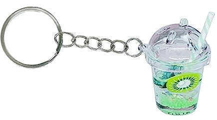 Ukbzxcmws Kleine BobaMilk Teetasse Schlüsselanhänger Niedlicher Bubble Tea Schlüsselanhänger KawaiiCar Rucksack Schlüsselanhänger Tassenanhänger Paar Geschenke Geschenkzubehör