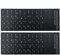 LARUISEE 2PCS Hebrew Keyboard Sticker White Letters Waterproof Matte Black Background Universal 11x13mm