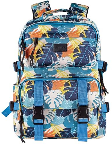 Oreunik Schulrucksack Mädchen & Jungen Teenager, Lightweight Rucksack Damen & Herren für Schule, Causal reiserucksack 15 Zoll Laptop Rucksack, Wasserabweisend College Daypack (Blaue Farbe)