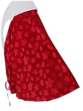 Tappeto Copribase Albero Di Natale In Velluto Rosso Con Stelline 115cm - Varzi il Natale dal 1956