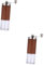 Cabilock 2 Pcs Portable Grinder Grain Grinder 304 Stainless Steel Washable Coffee Bean Grinder Food Grade Acrylic Pepper Crusher Brown