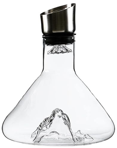Wine Decanter, Iceberg Wine Decanter, Wine Decanter, 1500ml Wine Decanter Wine Decanter With Aerator, Drying Stand And Cleaning Beads, Wine Decanter Gift For Wine Lovers