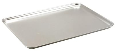 Heavy Duty Hard Aluminium Baking Tray for Oven Cooking & Roasting - Professional Catering Grade Oven Tray with Even Heat Distribution - 25mm Deep - 24 (L) x 18 (W) x 1 (H)