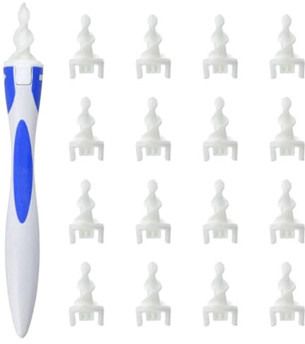 HYFZOD Nettoyeur d'Oreille en Silicome Spiral 360°, Outil de Nettoyage d'Oreille Réutilisable et Lavable pour Adultes et Enfants, Élimination Douce du Cérumen