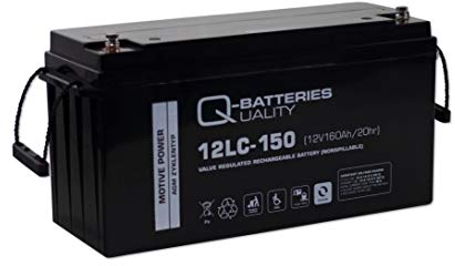 Batterie d'alimentation Q-Batteries 12LC-150 - 12 V - 160 Ah - AGM - Cyclique