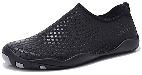 Sixspace Barefoot Water Shoes Men Women Lightweight Ladies Aqua Aerobics Shoes for Swim Running Surfing Driving Diving Kayaking Beach Yoga, Black, 6.5 UK