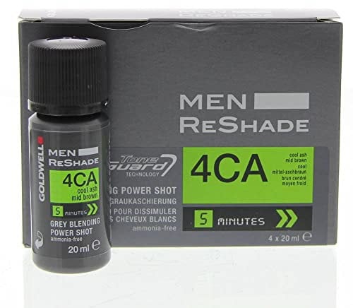 Goldwell Color Men ReShade 4CA Kalte Asche Mittelbraun 4x20ml - Haarfarbe für Männer