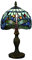 Tokira Vintage Tiffany Tischlampen Blau Libelle 8 Zoll, E14 Tiffany Tischlampe Antik Original, Glasmalerei Lampen Schlafzimmer Nacht Lampenschirme Wohnzimmer(Ohne Glühbirnen)