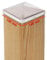 4 x PFOSTENKAPPE PYRAMIDE 146 x 146 MM EDELSTAHL