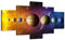 Sonnensystem-Wandkunst für Kinderzimmer, Bilder, Universum, Planeten, Wanddekoration, Leinwand, Kunstdrucke, Weltraum, Poster, Wohnzimmer, Schlafzimmer, gerahmt, fertig zum Aufhängen (152.4x81.3 cm)