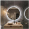 STYLE GLASS Specchio Rotondo da Parete RUBLO 60 cm, Specchio Retroilluminato Bagno, Led 4000K, Specchiera Bagno Made in Italy Personalizzabile Bordo Filo Lucido Moderno