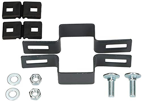 KOTARBAU® Collier de serrage central rectangulaire 60 x 40 mm pour poteaux de clôture anthracite Fixation de panneaux grillagés