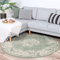 FRAAI | Home & Living Teppich Vintage Rund - Wonder Grün - Polypropylen - Kurzflor - Vintage - Orientalisch - Wohnzimmer, Esszimmer, Schlafzimmer - Carpet