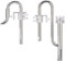 MiOYOOW Lily Pipes en Acier INOX 304 d'entrée et de Sortie, Kit écumoire Surface Aquarium Compatible 12/16mm Tuyauterie du Filtre avec Fixateur de Tuyau Acrylique pour Aquariums Plantes