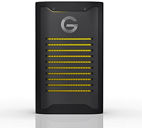 SanDisk Professional 2TB G-DRIVE ArmorLock SSD, Encrypted NVMe Solid State Drive, 1000MB/s, USB-C (10Gbps), High-Level Security, Simple App Unlock, Ultra-Rugged