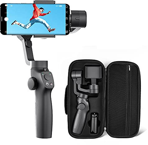VANTÔP Gimbal 3-Axis Smartphone Stabilizer, 15 Hours Battery Life, with Case and Mini Tripod, Anti-shake Lossless for iPhone Samsung Huawei Xiaomi