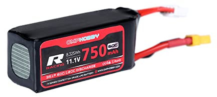 OMPHOBBY M2 Evo Hélicoptère Pièces détachées OSHM2329 Batterie Lithium 11.1V 750Mah 60C Remplacement d'origine Pièces Détachées OMP Hobby M2 Evo RC Helicopter Accessories