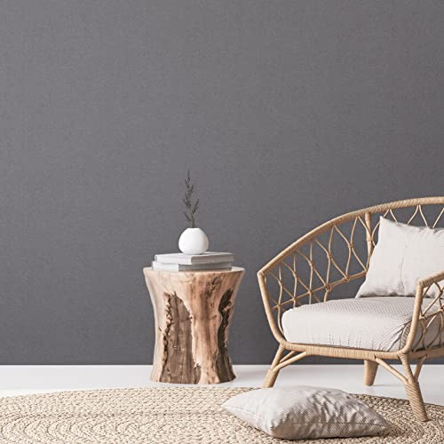 A.S. Création Natural Living 386624 Non-Woven Wallpaper Black Silver PVC-Free Metallic 10.05 x 0.53 m Made in Germany