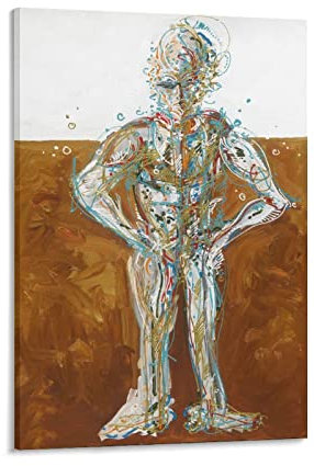 Leon Lowentraut Künstler-Maler-Poster (3) Wandkunst-Poster, Schriftrolle auf Leinwand, Malerei, Bild, Wohnzimmerdekoration, Heimdekoration, 60 x 90 cm