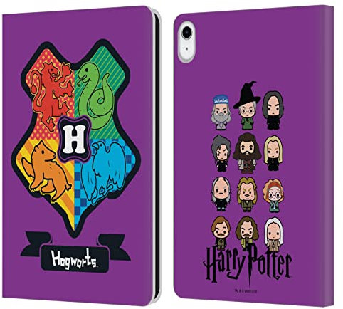 Head Case Designs Offizielle Harry Potter Hogwarts Kamm Deathly Hallows I Leder Brieftaschen Handyhülle Hülle Huelle kompatibel mit Apple iPad 10.9 (2022)