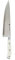 Albert de Thiers - L'Irresistible - Couteau Chef 20,3 cm - Lame Acier Inoxydable 3CR13 avec Protection PVC - Manche ABS Blanc avec 3 Rivets - Finition Mate Élégante - 184 g