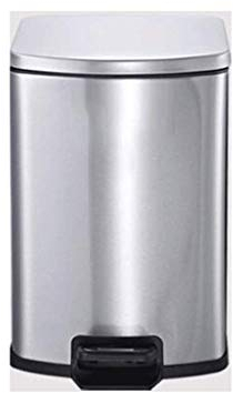 Mülleimer Edelstahl Barrel Pedal European Creative Home Living Room Kitchen Bins Edelstahl (12L)