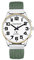 Hearkent British English Talking Watch with Large Numbers Self-Setting for Visually impaired, Blind or Elder People, Men Size (Nylon Green)