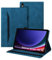 Auslbin Custodia per tablet Samsung Galaxy S9 (2023) 11 Tab S8 S7, tablet in pelle PU adatta per Tab SM-X710 X700 T870, stile classico in pelle, blu