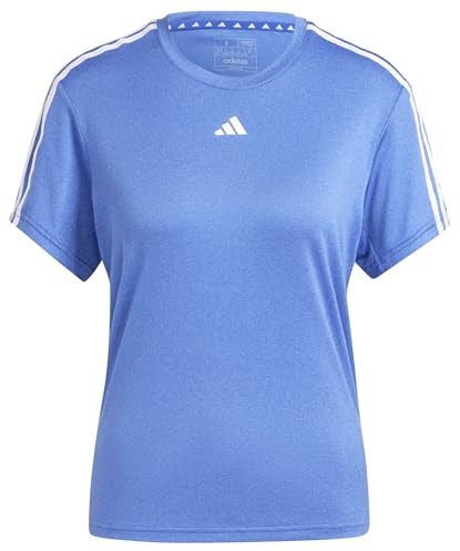 adidas Women's AEROREADY Train Essentials 3-Stripes Tee, semi Lucid Blue, 4XL Tall
