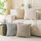 Ci & Ci 4er Set Boho Deko Kissenbezug 50x50 cm, Mehrfarbig Kissen Sofakissen Dekokissen Zierkissen, Flauschig Kissenbezüge Kissenhülle für Sofa Couch
