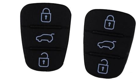 PartyKindom 2stücke Autoschlüsselgehäuse Tasten-autoschlüsselgehäuse Autoschlüsselgehäuseabdeckung Aus Robustem Gummimaterial Ersatz Für Abgenutzte Tasten