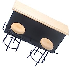 BESTonZON 3stücke Miniatur Bar Theke Holzmodell Mit Schreibtisch Und Kleinen Stühlen Puppenhaus Zubehör Stabiles Design Für Dekoratives Spiel Und Fotografie