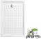 Pack receveur de douche 100 x 80 VILLEROY ET BOCH O Novo rectangle blanc + Kit d'étanchéité WEDI