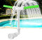 Pool Springbrunnen, Dual Spray Einstellbare Pool Wasserfall Brunnen mit Adapter Belüfte, Wasserfontäne Pool Brunnen für Garten Inground Pools, Pool Zubehör für Spa Kühles Warmes Wasser Temperaturen