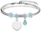 Hcvone Bracelet Lettre Initiale Prénom Pour Femme Argent Lettres A - Z Pendentif Bracelets Femme Charme Bijoux Idée Cadeau Femme Cadeau Femme Original Cadeaux Anniversaire Noël (A)