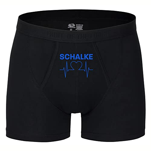 multifanshop Herren Boxer Short - Schalke - Herzschlag