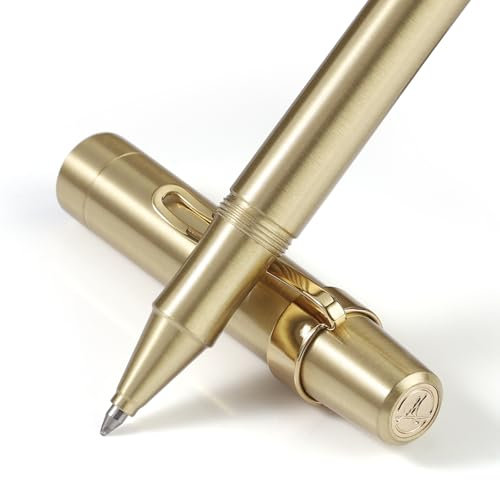 Luxus Rollerball Stift, 24k Gold Trim, Edle Und Elegante Designs, Schneider Tinte Refull, Beste Roller Kugelschreiber Geschenk Set Für Männer Und Frauen, Professional, Executive Office (Gold)