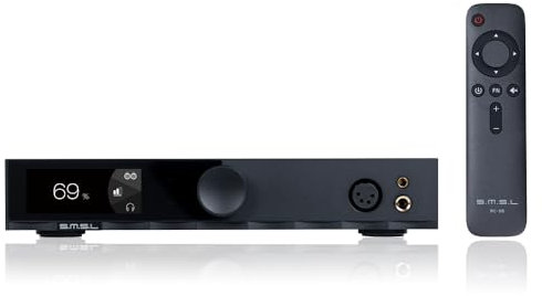 S.M.S.L H400 Hi-Res Kopfhörerverstärker 1000mW x 2 Hi-Fi Audio Vollsymmetrisch 3 Gänge Gain Control Hi-End Vorverstärker Hohe Ausgangsleistung 15W/16Ω 7.5W/32Ω 4.4mm/XLR/ 6.35mm (Schwarz)