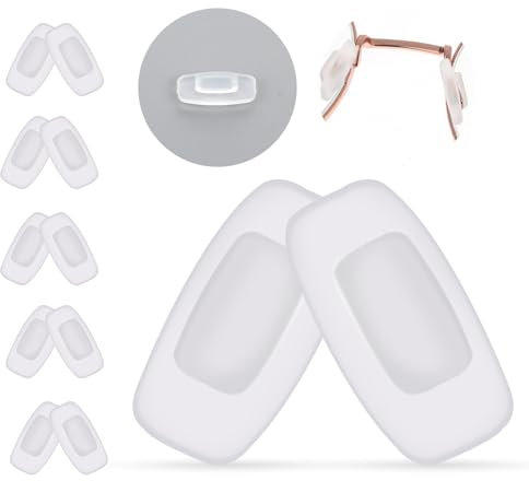 5 Paar Brillen Nasenpads, Silikon Nasenpads Brille Rutschfeste Nasenpads Für Brillen Weiche Transparent Luftkammer Nasenpads Silikon Sonnenbrillen Rutsch Gläser Stopper Nasenpad Brille Zubehör