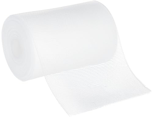 BENECREAT 10m Transparentes Drapery Buckram, 10cm Nylongewebe zum Einnähen von Vorhängen, weißes Kopfband für Vorhänge, Zubehör zum Nähen