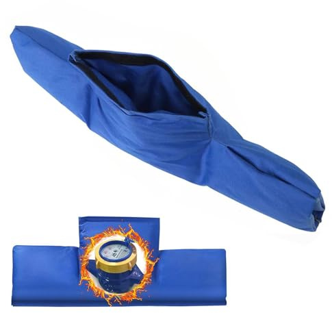 Isolierte Abdeckung für Wasserzähler,Verdicken Wasserzähler Isolierabdeckung,Wasseruhr Frostsicher Abdeckung,Universal Wasserzähler Frostschutz,Isolierabdeckung des Wasserzählers,Winterrohrschutz